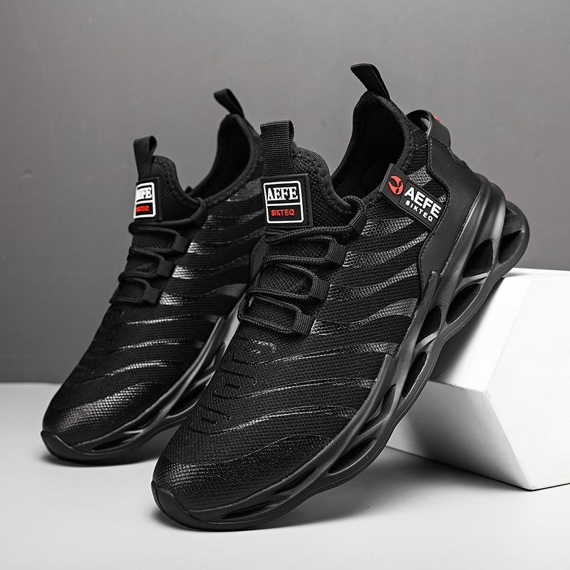 

Легкая спортивная обувь мужская сетчатая дышащая мужская обувь 2025 года Jinjiang cold sticky blade shoes кроссовки 45 чёрный