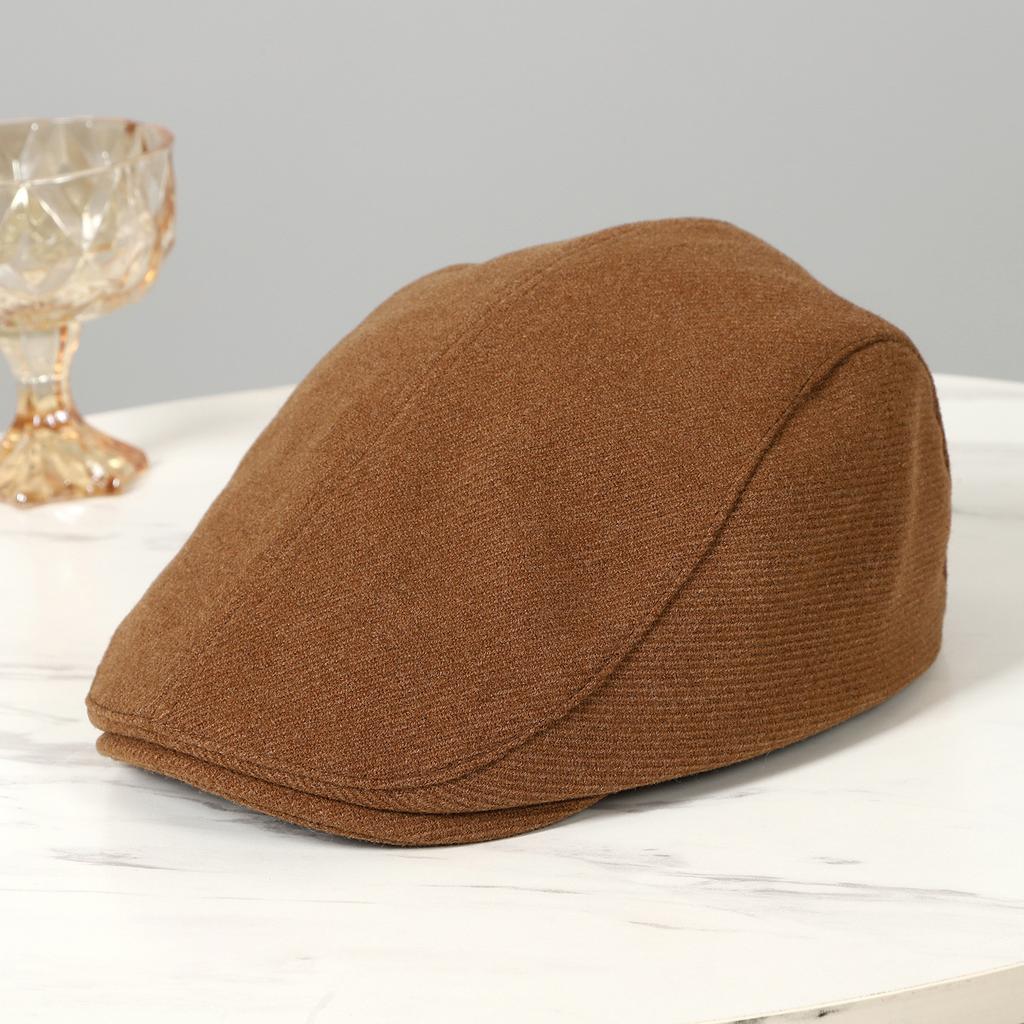 Hong Kong style trend retro forward hat simple hat female spring painter fashion personality male newsboy beret