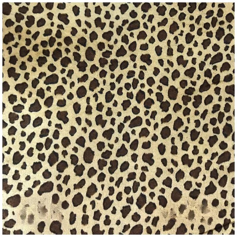 100x150cm Gold Velvet Animal Print Fabric Tiger Leopard Zebra Print Sofa Toy Fabric Performance Clothing Fabric