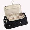 Floral Printed Cosmetic Bag Wide Opening Hair Dryer Storage Bag Toiletry Organizer Bag for Women Girls