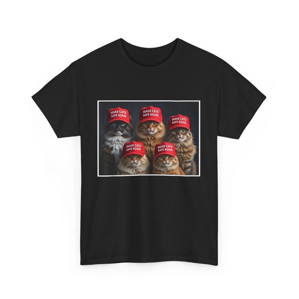 Donald Trump Make Cats Safe Again Red Hat 2024 Debate Funny T-Shirt