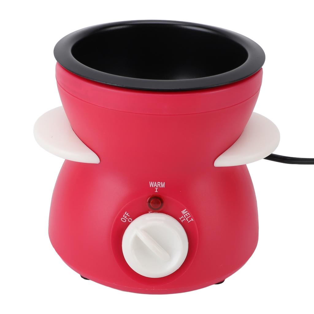 Elektrisches Fondue-Set 2 Heizstufen Gusseisen Schokoladenfondue-Maker mit 10 Gabeln für Party