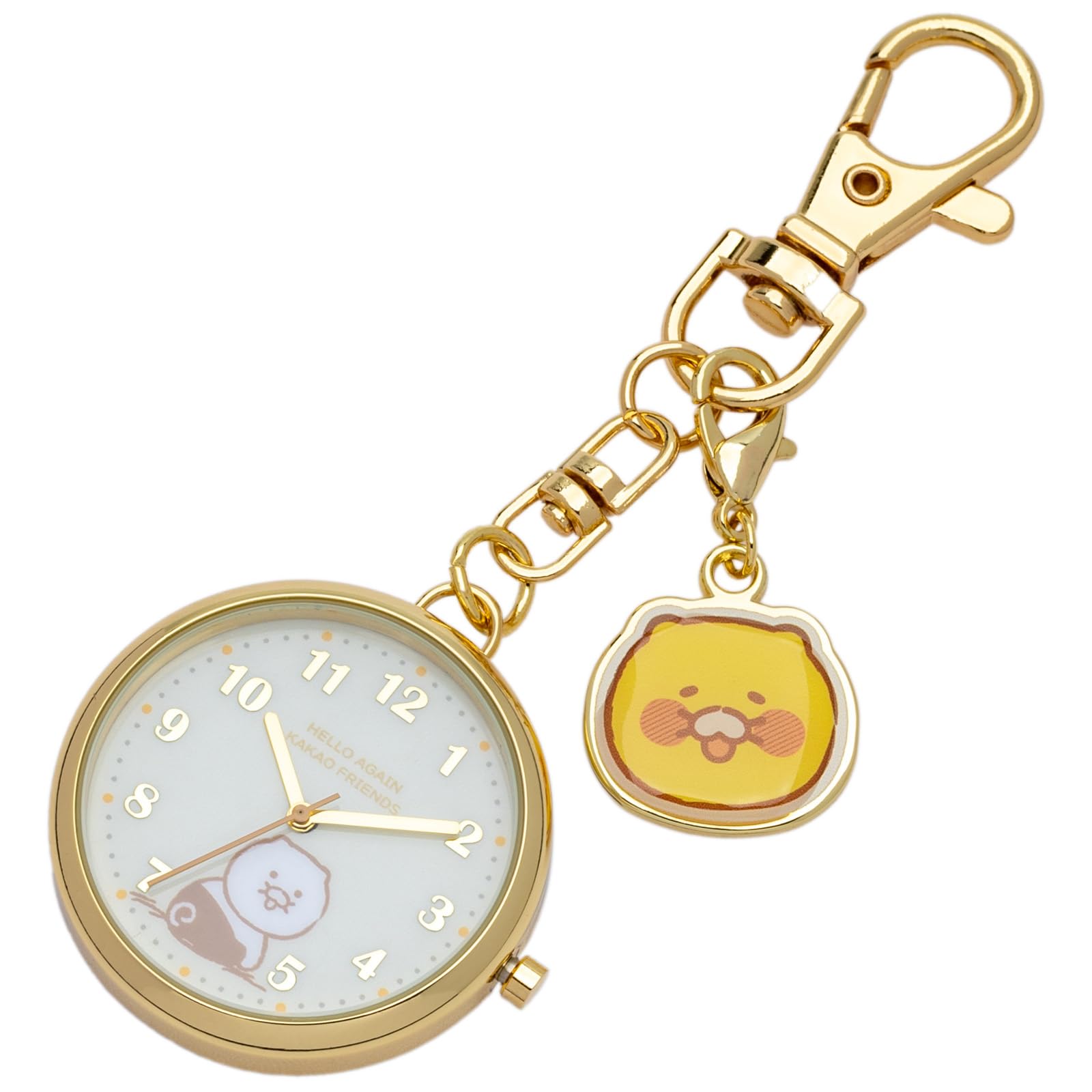 

Карманные часы-брелок аналоговые часы Kakao Friends Charm Keychain Watch J Chunsik Ivory [Fieldwork] женские KKO002-1