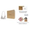 Coach Juliet 25 Removable Chain Shoulder Strap Classic Logo Coated Canvas Shoulder Bag Medium Women Shoulder Bag Silver Chalk-White CAM26-LHXUN