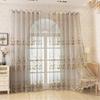 1 Piece Sheer Lace Curtain Panel Living Room Bedroom Decor Semi-Sheer Tulle Window Treatment With Rod Pocket