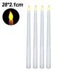 3/6 Stück LED Flammenlose elektronische Kerzen Batteriebetriebene Kegel langes Kerzenlicht für Party Hochzeit Heimdekoration Blinkende Lampe