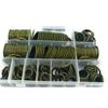 240pcs Fit Combined Sealing RingHigh Press Hydraulic Rubber Oil Pipe Seal Gasket Kit Metal Drain Plug Gasket