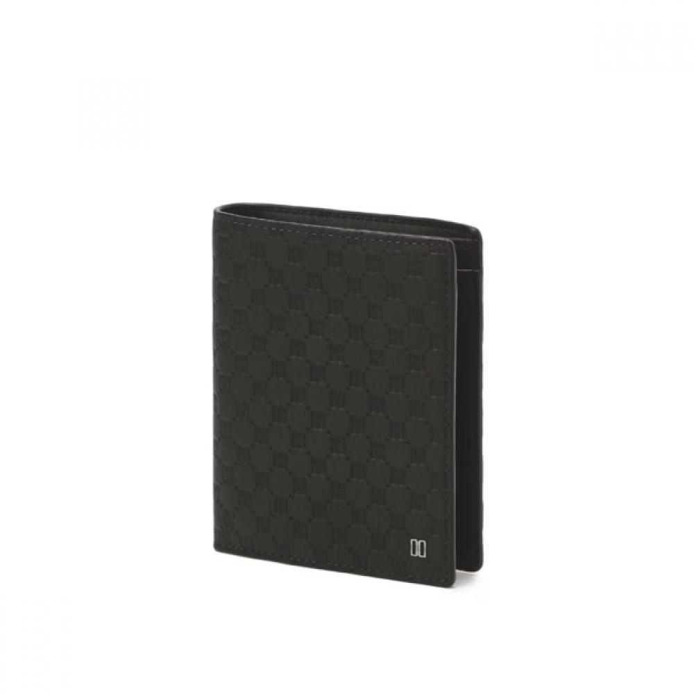 

Daks Black European Imported Leather Embossed Dd Pattern Wallet Louis Single option