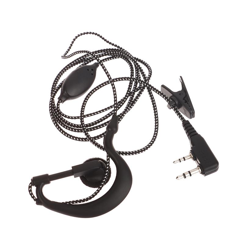 High Quality Ear Hook Earbud Interphone For Baofeng Uv5R 2Pin Earpiece Headset Mic For Radio Security Walkie Talkie
