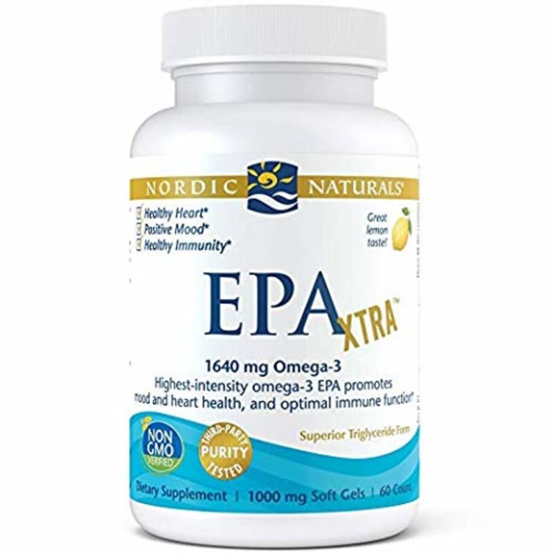 

Nordic Naturals EPA Xtra, 1640 мг Омега-3, лимонний смак, 60 капсул