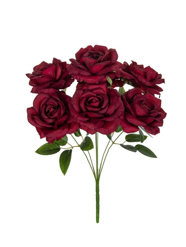 Artificial Flowers Silk Rose Brial Bouquet Fake High Quality Home Room Table Wedding Wreath Decora Outdoor Garden Diy Gifts Box