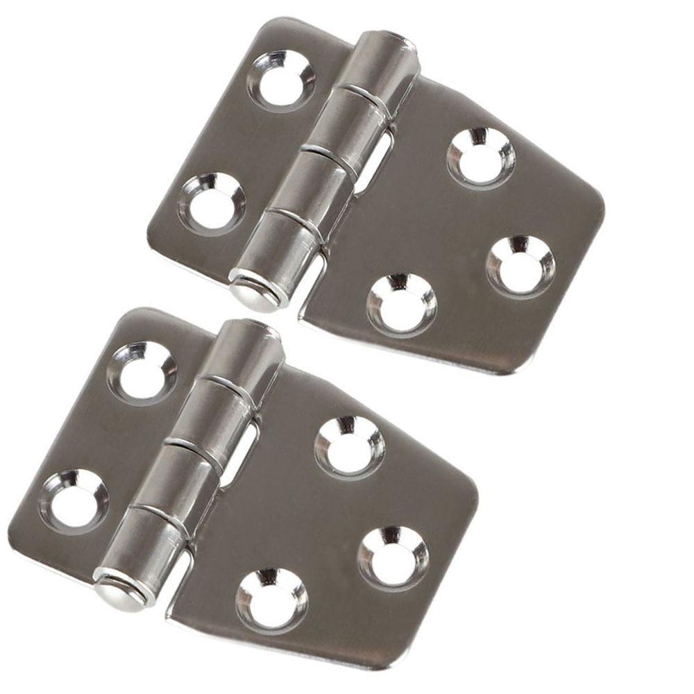 2pcs Stainless Steel Boat Hinge 280 Degree Rotation Short Side Door Hinge  Wooden Box