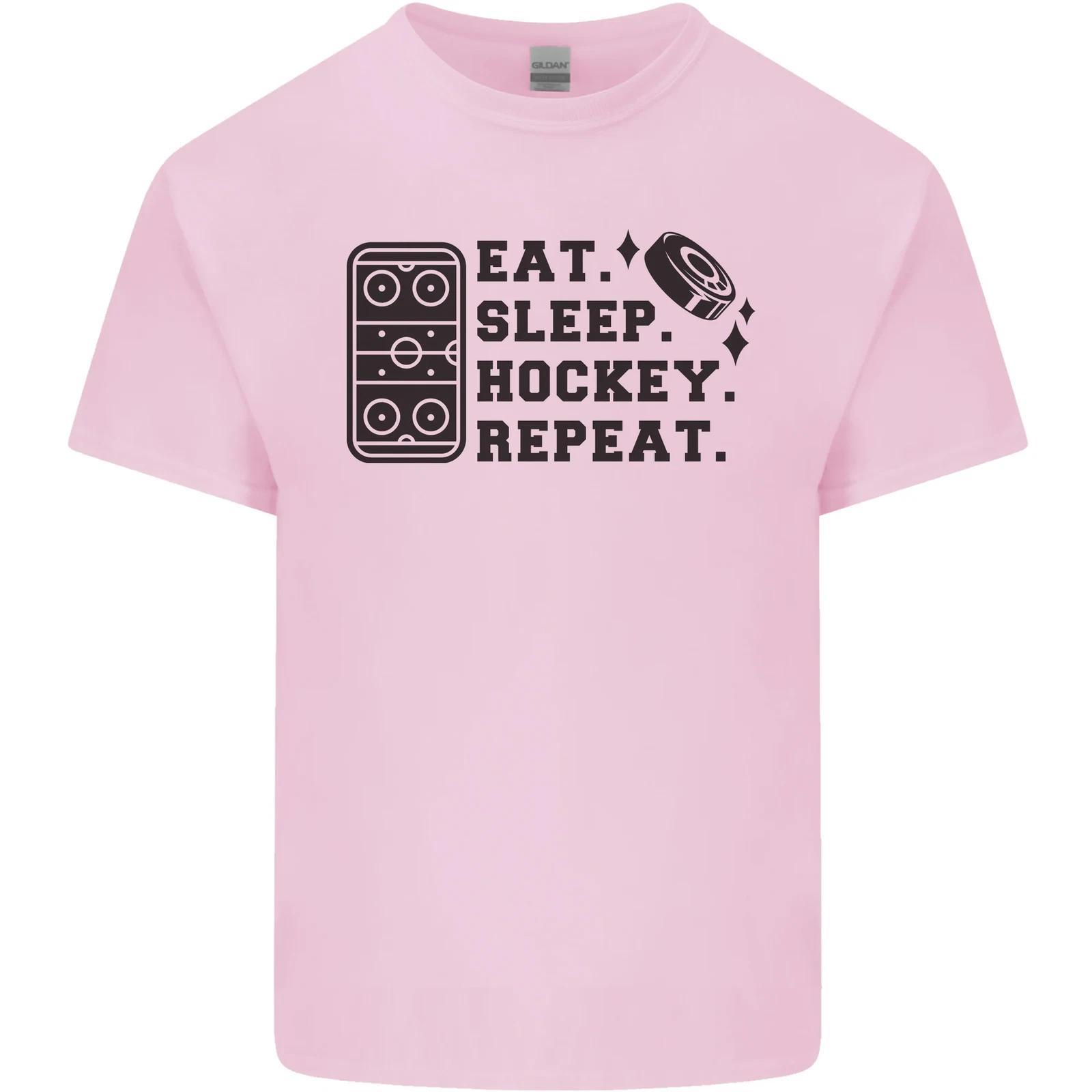 Eat Sleep Hockey Repeat Street Ice Funny Kids T-Shirt Childrens XL
