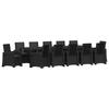 Garden Dining Set 14 Pcs Anthracite PP