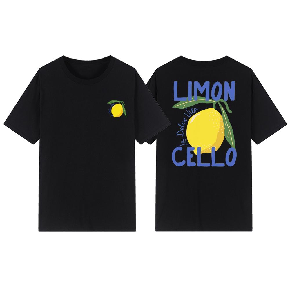 Italian T-shirt, Women's Short Sleeve Round Neck T-shirt, Retro Pattern T-shirt