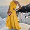 Formell kjole Sequined Split Dame Uregelmessig Off Shoulder Bodycon Kjole til bryllup