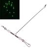 Fishing Wire Arm with Swivel Snap for T Shaped Stainless Steel Luminous Beads Rig Tackle for Outdoor Traveling Go Fishin
