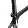 Bike Seatpost Clamp 3K Carbon Fiber Ultra Light Seat Tube Clip Bike Seat Post Clamp for MTB Mountain Bike Road Bike