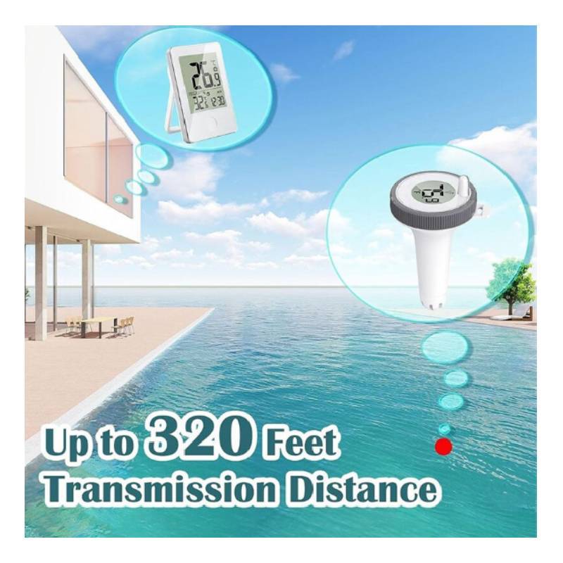 Water Pool Thermometer Wireless Floating Fish Tank Water Temperature Gauge For Summer Swimming Pools