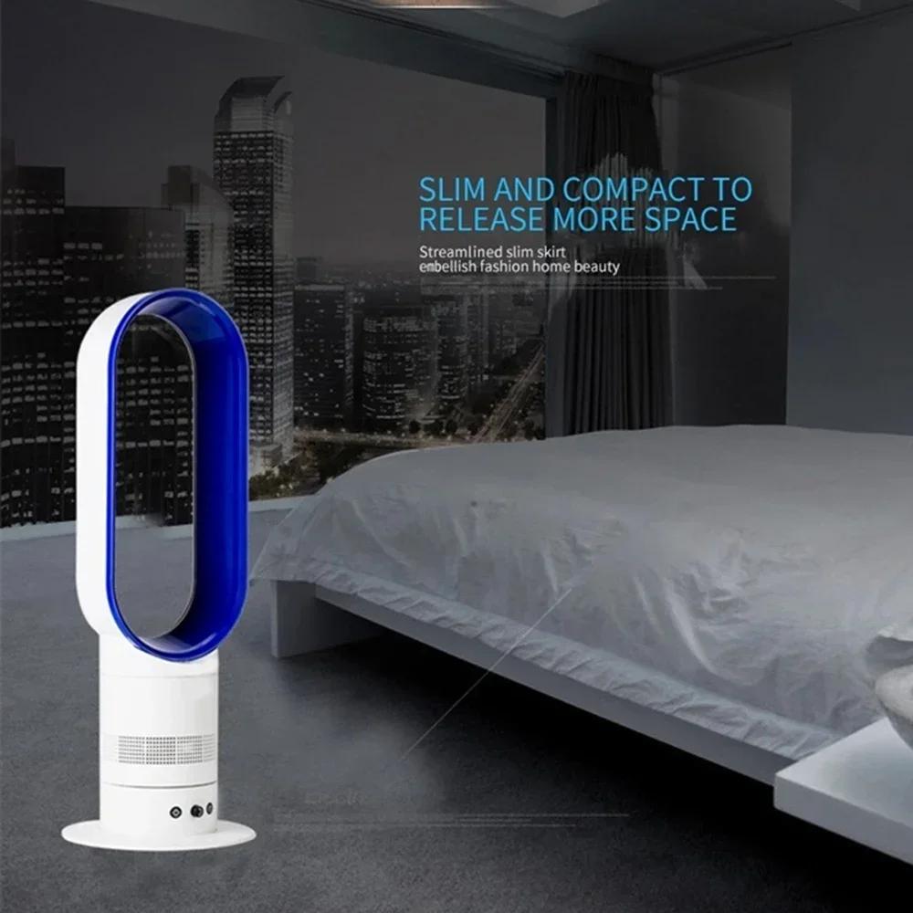 2025 New Bladeless Fan Electric Cooling Air Tower Fans With Remote Control Intelligent Low Noise 16 Inch Stand Floor