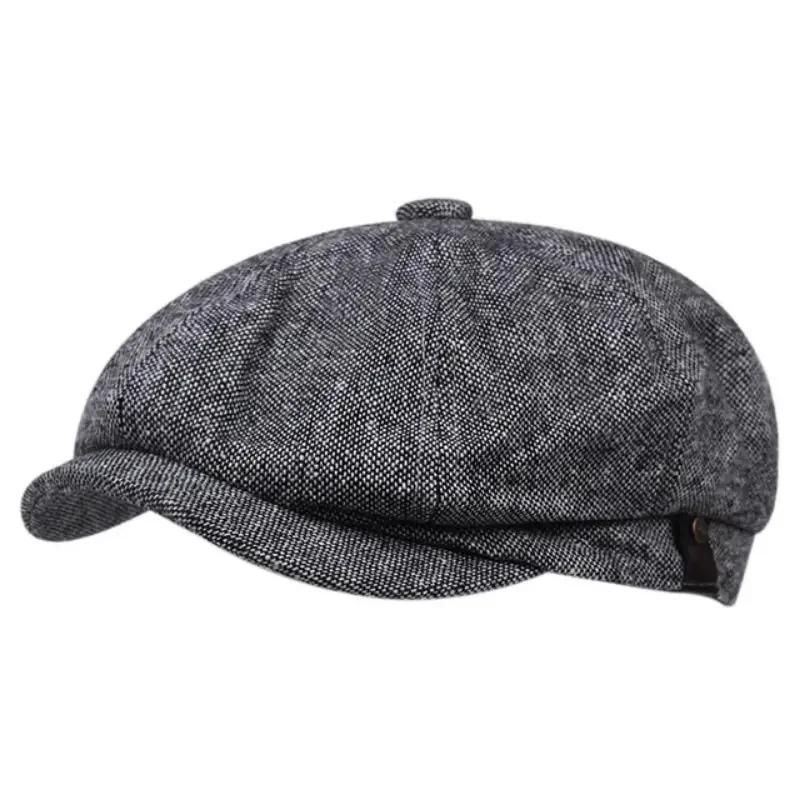 Winter Men Casual Newsboy Hat Gentleman cap Retro BeretHats Wild Casual Hats Unisex Wild Octagonal Capfor Men Street Caps Gorras