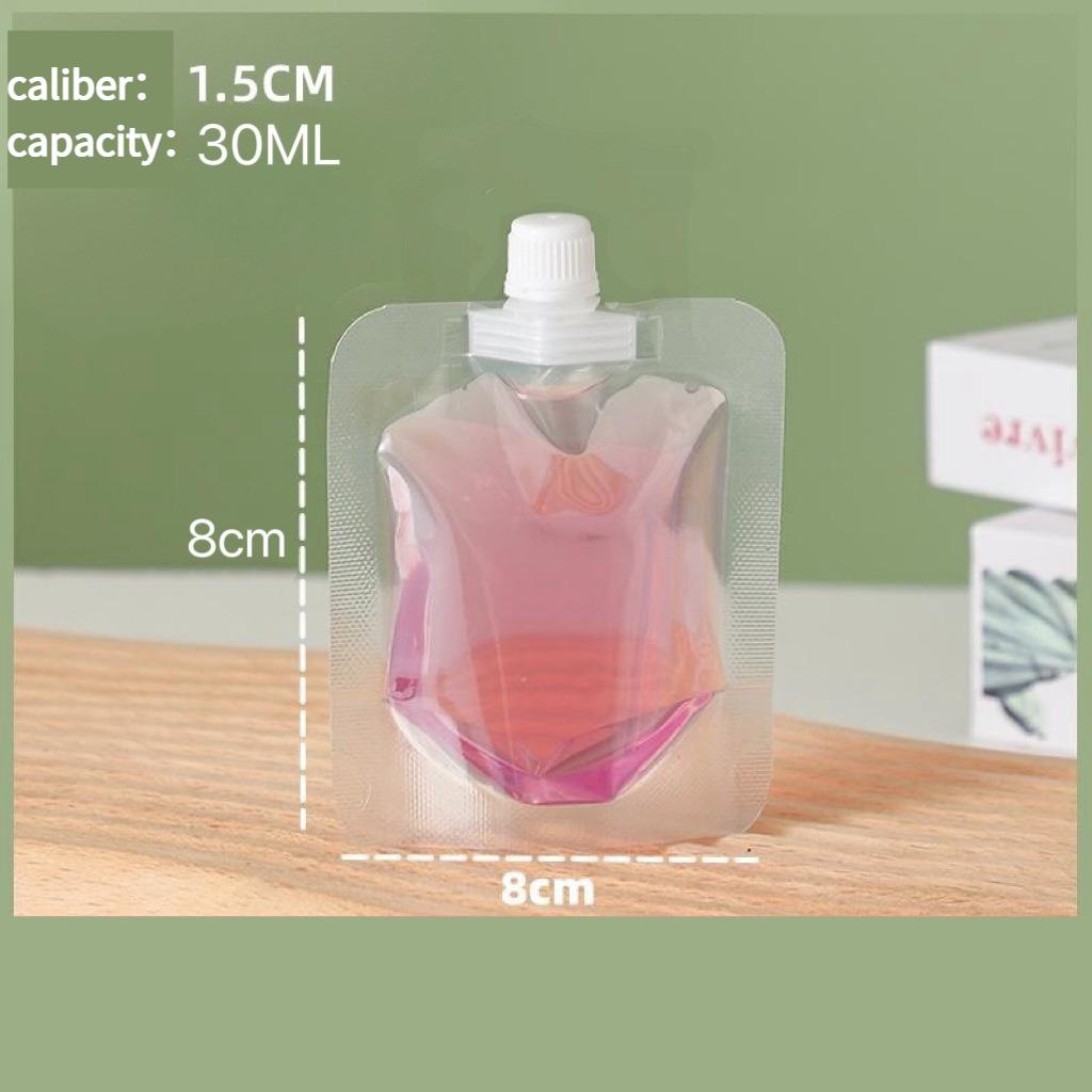 Transparent Self-supporting Suction Nozzle Bag Beverage Soybean Milk Coffee Pouch Disposable Explosion Proof and Leak Proof Sealing Packaging Bags