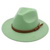 Nuevo Sombrero Vaquero Occidental de Ante Artificial Estilo Tibetano Ala Curva Bombín Fieltro Suave Ala Enrollable Gorra de Vaquera Exterior Montar