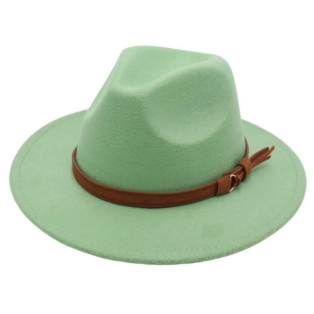 Nuevo Sombrero Vaquero Occidental de Ante Artificial Estilo Tibetano Ala Curva Bombín Fieltro Suave Ala Enrollable Gorra de Vaquera Exterior Montar