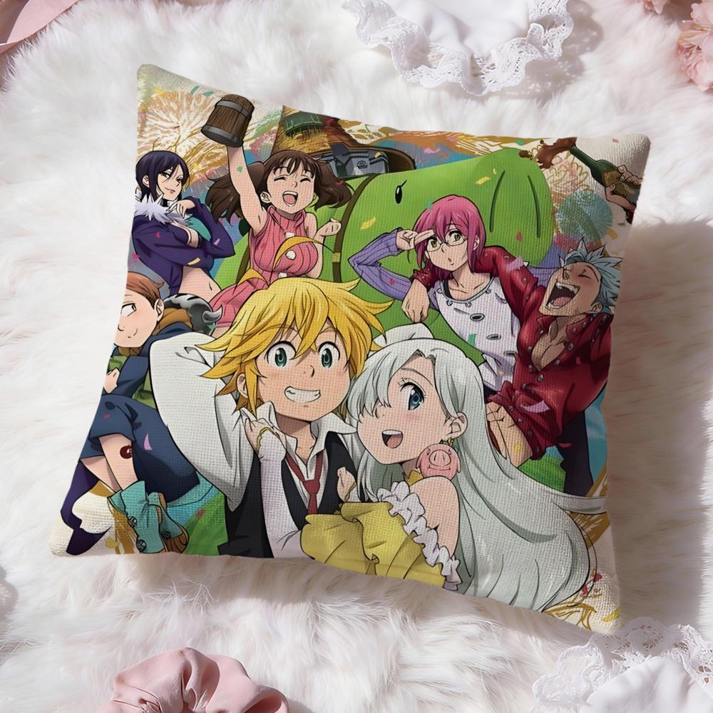 The Seven Deadly Sins Cushion Cover Premium Comfort Reversible Pillow Cove -Two in One Design for Any Room & Car Interior