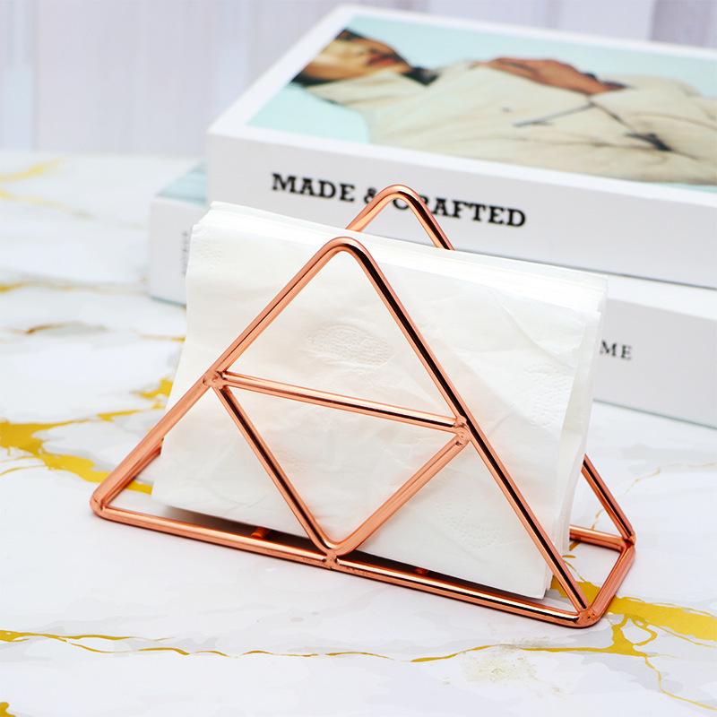 Nordic Iron Tissue Holder: Vertical Napkin Rack for Kitchen or Dining Table
