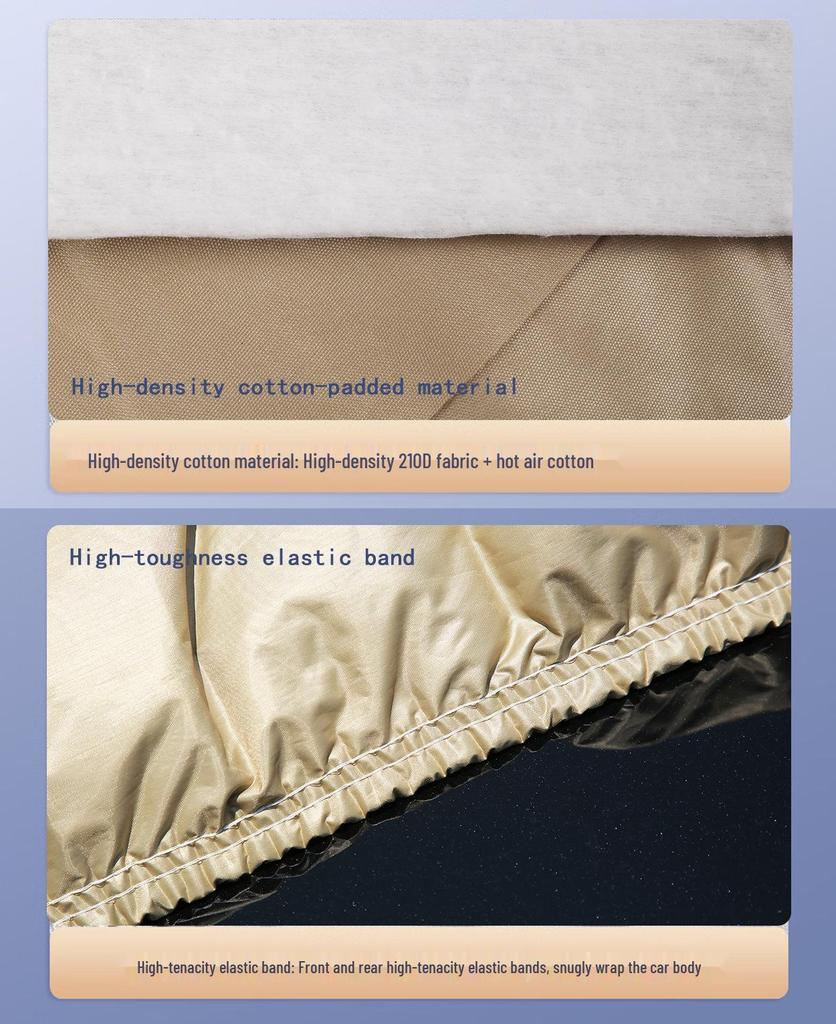 Thickened All-Weather Car Cover: Rainproof, Hailproof, Dustproof, Sun Protection
