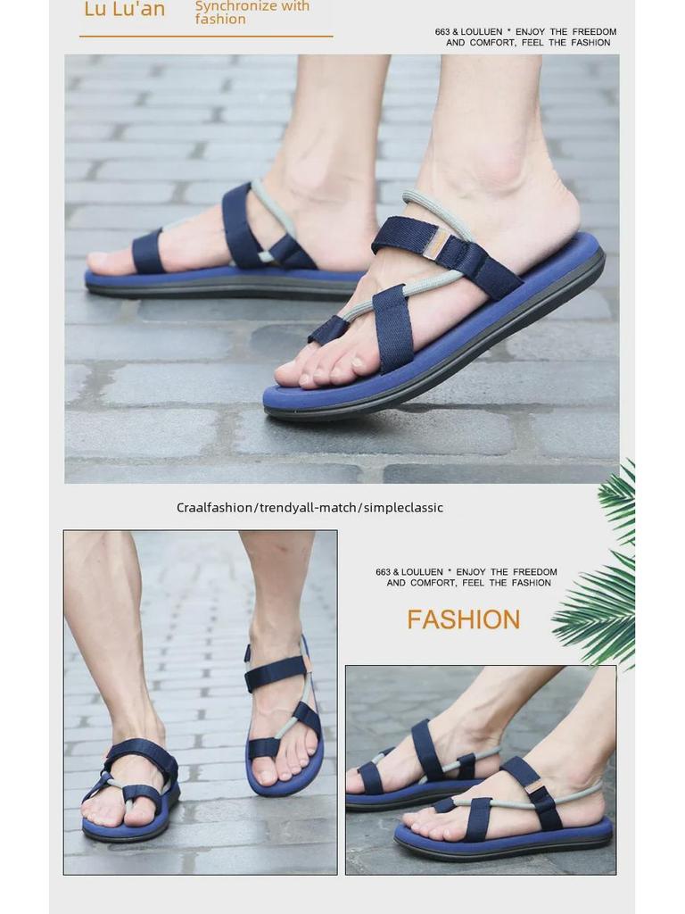 Women's Summer Flat Sandals: Stylish Outdoor Beach Slippers for Students and Ladies In Large Sizes