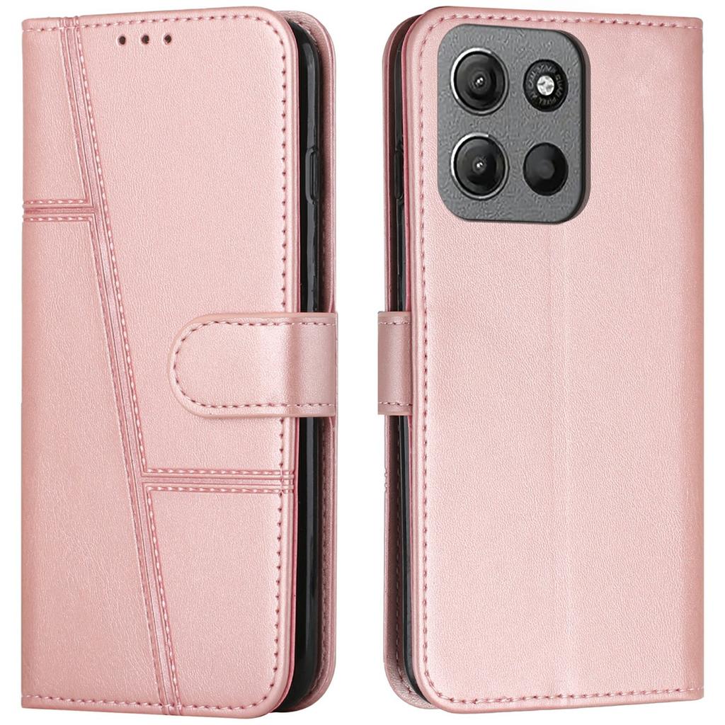 For Motorola Moto G15 4G Case Stand Flip Protective Leather Phone Cover