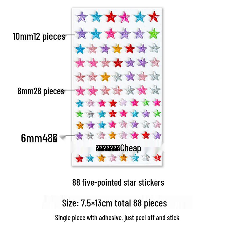 

Детская 3D хрустальная блестящая наклейка со стразами для украшения