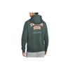 Nike Men's Green Pullover Hoodie with Comfortable Soft Fleece
