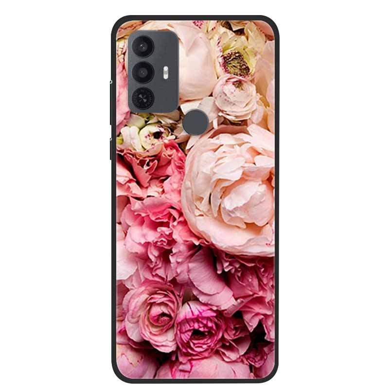 For TCL 30 SE Case Luxury Soft Silicone Protective Animals Phone Cover for TCL 305 306 Case 30SE TPU Funda for TCL30SE Cartoon