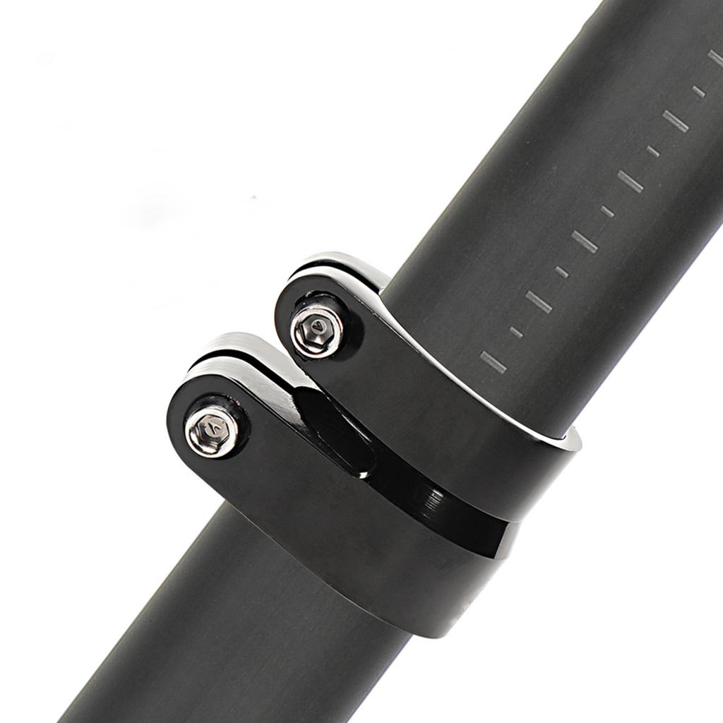 Lightweight Aluminum Bike Seat Post Clamp Ensures Stability during Rides Comfortable Quick Release Seat Tube Collar