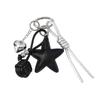 Unique Five Point Star Heart Bag Charm Portable Versatile Purse Accessory for Daily Use
