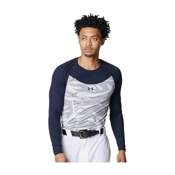 [Under Armor] UA HEATGEAR COMFORT FITTED NOVELTY LONG SLEEVE CREW NECK SHIRT