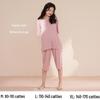 Women's Summer Short-Sleeve Modal Cotton Pajama Set with Chest Pad