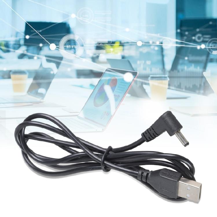 1M Right Angled USB Link Cable 3.5x1.35mm Connection For Sound Equipment Lighting Systems Plastic Build