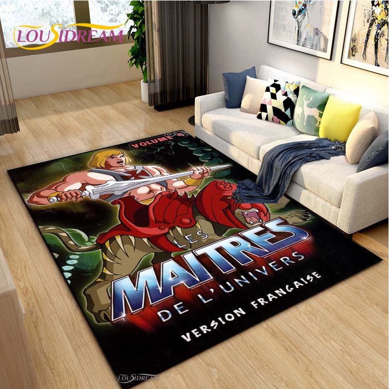 He-man meesters Cartoon Tapijt voor Woonkamer Slaapkamer Vloerkleed Keuken Kinderen Deur Antislip Vloermat Verjaardagscadeau Fotografie Requisieten Tapijt