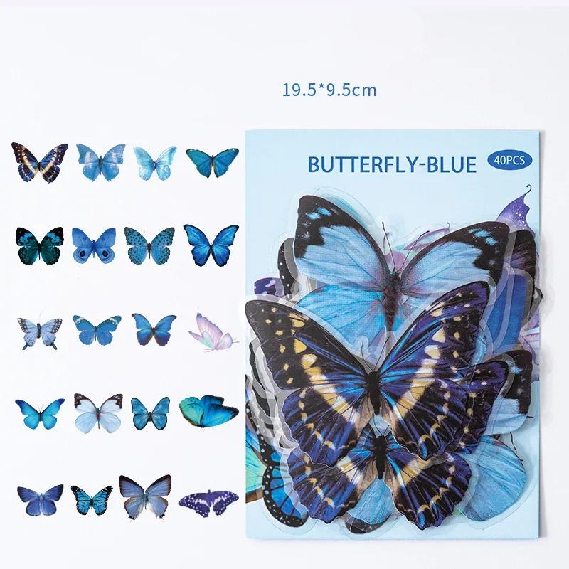 Botanical Flower Stickers Pack Butterflies Nature Journaling Decals Aesthetic DIY Scrapbooking Instagram Vintage Plant Sticker