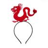Erwachsene Teenager Cartoon Stereo Drachenhorn Stirnband Frau Spa Haarreif Make-up Fotos Machen Neujahrsparty Kopfschmuck F0S4