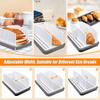 Bread Slicer Foldable Baking Toast Slicer With Crumb Tray Bread Slicer Cutter Mold Maker Slicing Loaf Kitchen Tools