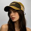 Spring And Summer Outdoor Quick-Drying Color Matching Embroidery Letter Plaid Baseball Cap Men'S And Women'S Breathable Retro Cap