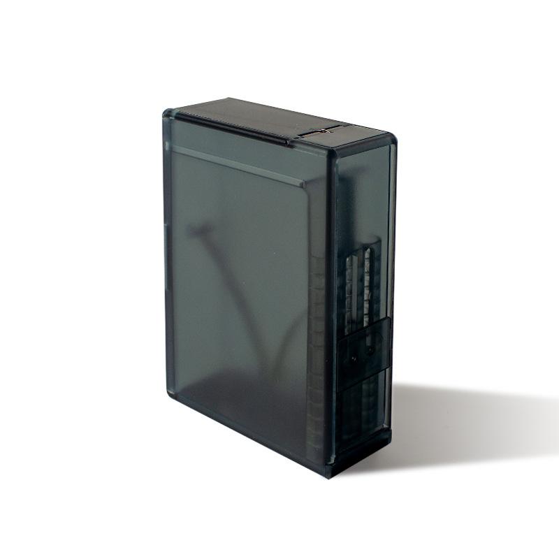 New Automatic Cigarette Box 20 Packs Automatic Cigarette Pack ABS Matte Surface Translucent Moisture-release Anti-pressure Box