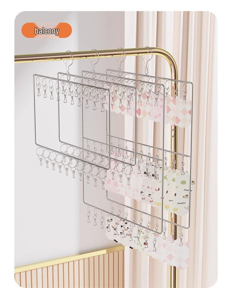 Hanging Hat Organizer Rack with Clips