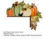 Autumn Pumpkin Door Corner Decoration Maple Pinecone Pumpkin Wooden Door