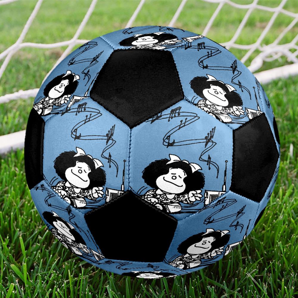 Mafalda Indoor Soccer Ball Colorful Machine Stitched PVC Size 5 Team Training Competition Ready Durable High-Bounce Cool Sports Gift